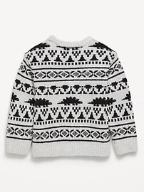 Image number 3 showing, SoSoft Oversized Holiday Graphic Sweater for Toddler Boys