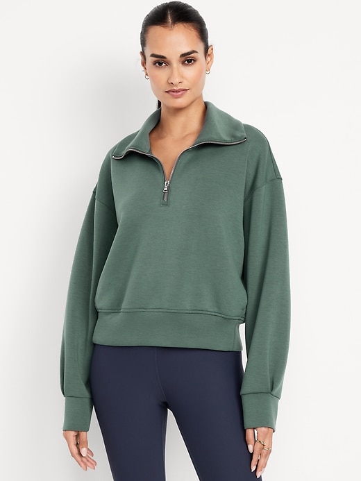 Image number 1 showing, Bounce Fleece Half-Zip Pullover Sweatshirt