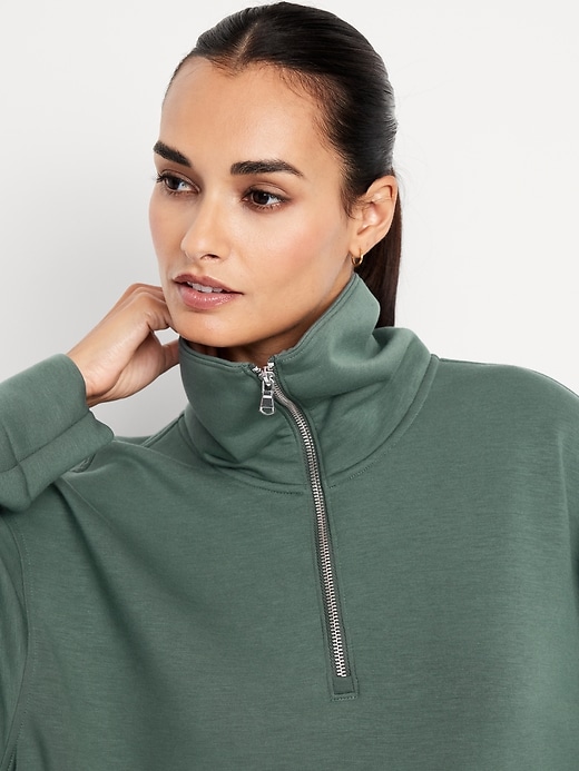 Image number 4 showing, Bounce Fleece Half-Zip Pullover Sweatshirt