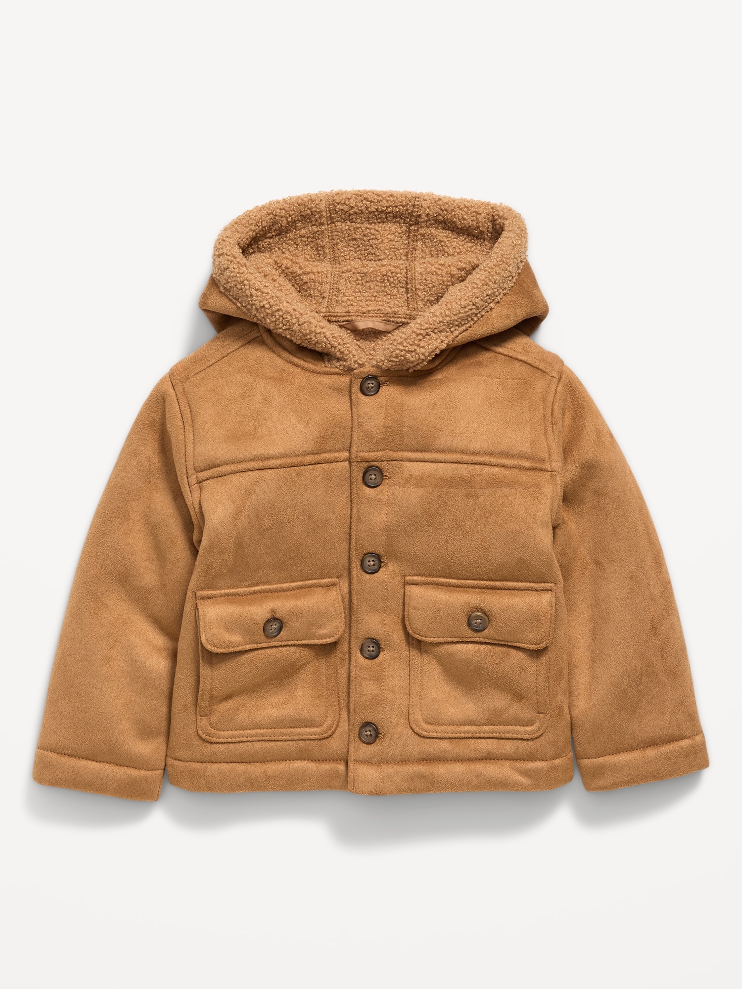 Cozy Unisex Hooded Sherpa Jacket for Toddler