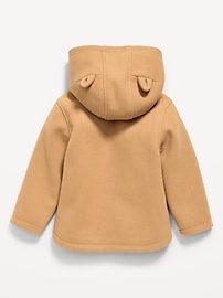 Image number 2 showing, Button-Front Critter Hooded Coat for Toddler Girls