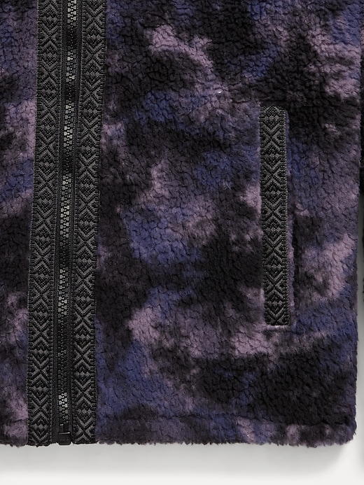 Image number 4 showing, Printed Sherpa Zip Jacket for Boys