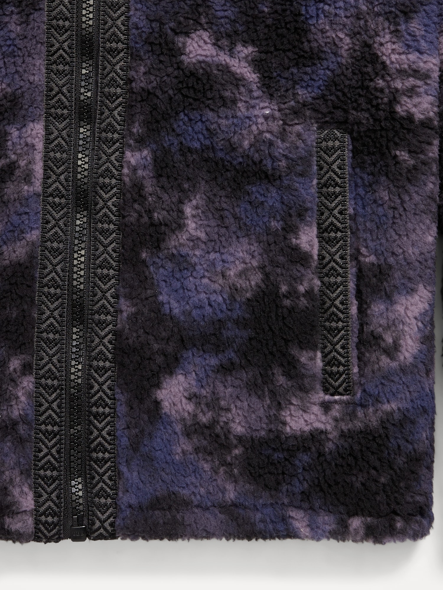 Printed Sherpa Zip Jacket for Boys