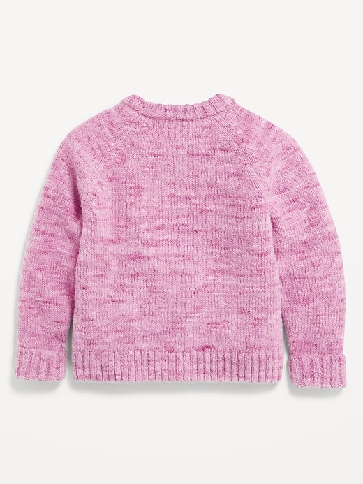 Image number 2 showing, Printed Crew-Neck Sweater for Toddler Girls