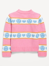 Image number 3 showing, SoSoft Printed Mock-Neck Sweater for Girls