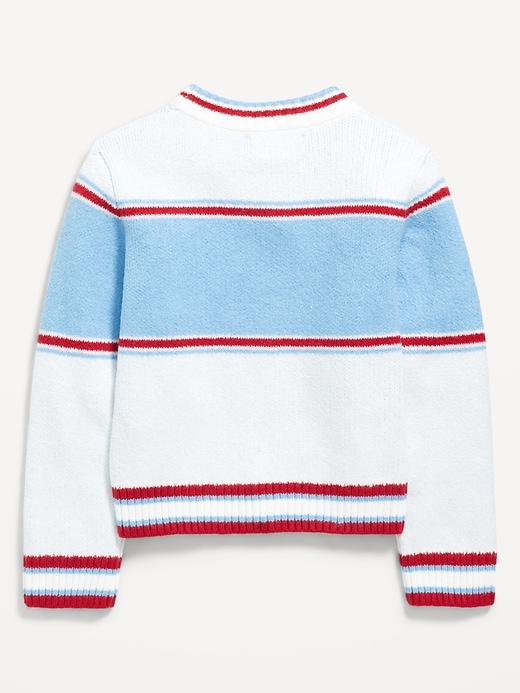 Image number 3 showing, SoSoft Printed Sweater for Girls