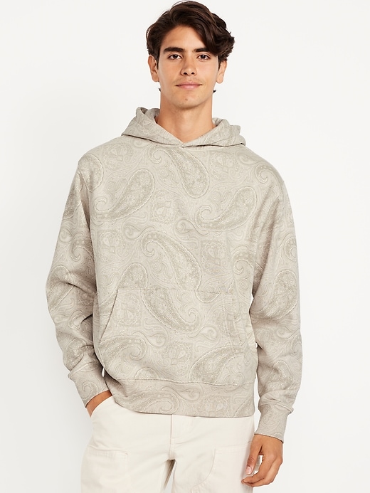 Image number 1 showing, Oversized Rotation Printed Popover Hoodie