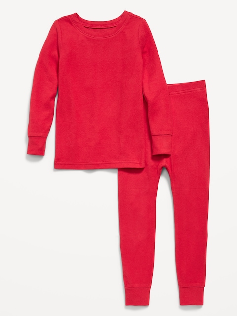 Printed Snug-Fit Pajama Set for Toddler & Baby - Robbie Red