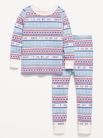 Image number 1 showing, Printed Snug-Fit Pajama Set for Toddler & Baby