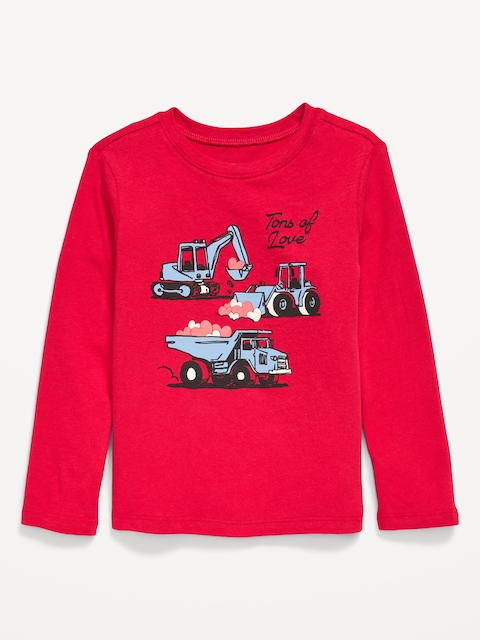 Long-Sleeve Unisex Graphic T-Shirt for Toddler