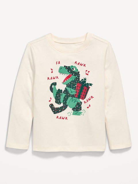Long-Sleeve Unisex Graphic T-Shirt for Toddler - Creme De La Creme