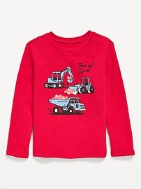 Image number 1 showing, Long-Sleeve Unisex Graphic T-Shirt for Toddler