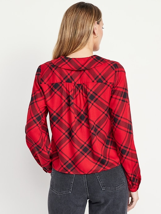 Image number 2 showing, Crepe Button-Down Top