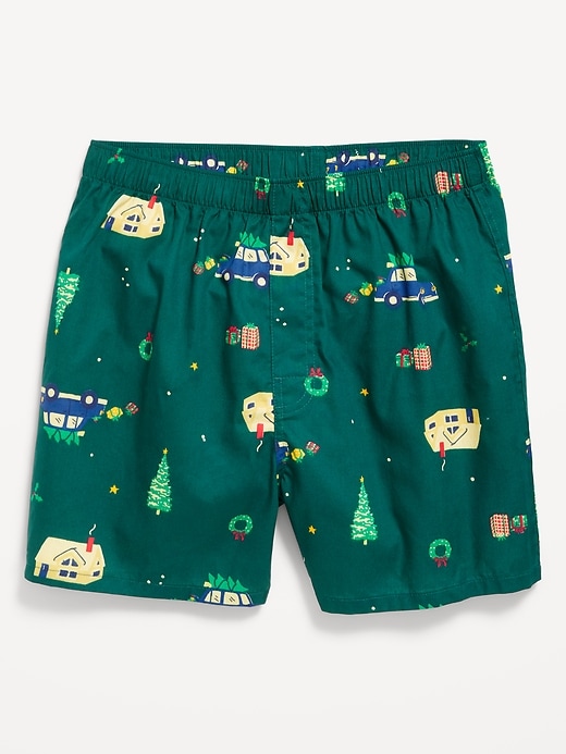 Image number 1 showing, Printed Boxer Shorts -- 3.75-inch inseam