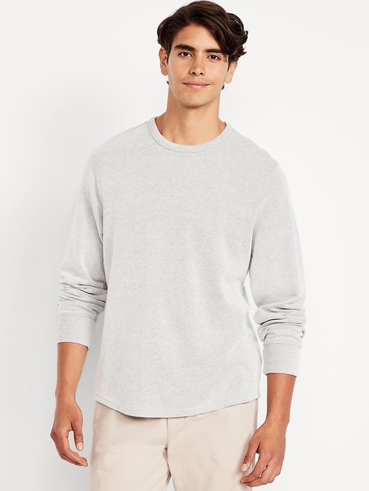 Image number 1 showing, Long-Sleeve French Rib T-Shirt