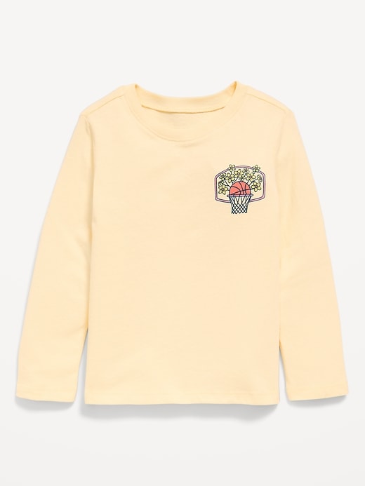Image number 1 showing, Long-Sleeve Graphic T-Shirt for Toddler Girls