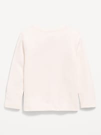 Image number 2 showing, Long-Sleeve Graphic T-Shirt for Toddler Girls
