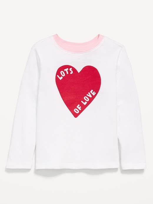 Image number 1 showing, Long-Sleeve Graphic T-Shirt for Toddler Girls