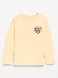 Image number 1 showing, Long-Sleeve Graphic T-Shirt for Toddler Girls