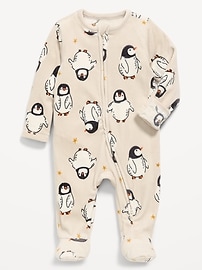 Image number 1 showing, Velvet 2-Way-Zip Sleep & Play Footed One-Piece for Baby