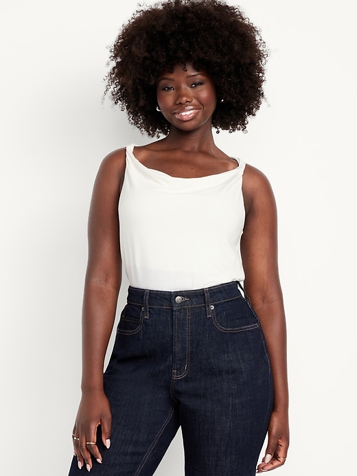 Image number 5 showing, Cowl-Neck Twist-Strap Top