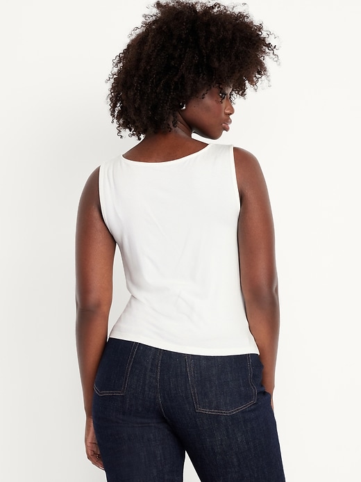 Image number 6 showing, Cowl-Neck Twist-Strap Top