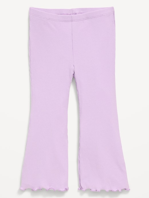Image number 1 showing, Ribbed Flared Leggings for Toddler Girls