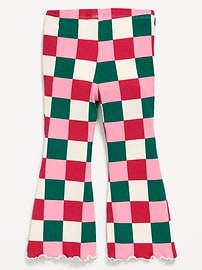 Image number 2 showing, Printed Ribbed Flared Leggings for Toddler Girls