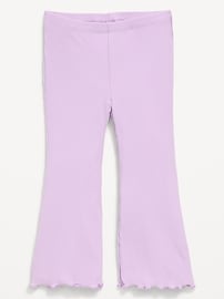 Image number 1 showing, Ribbed Flared Leggings for Toddler Girls