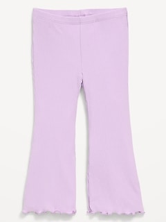 Ribbed Flared Leggings for Toddler Girls