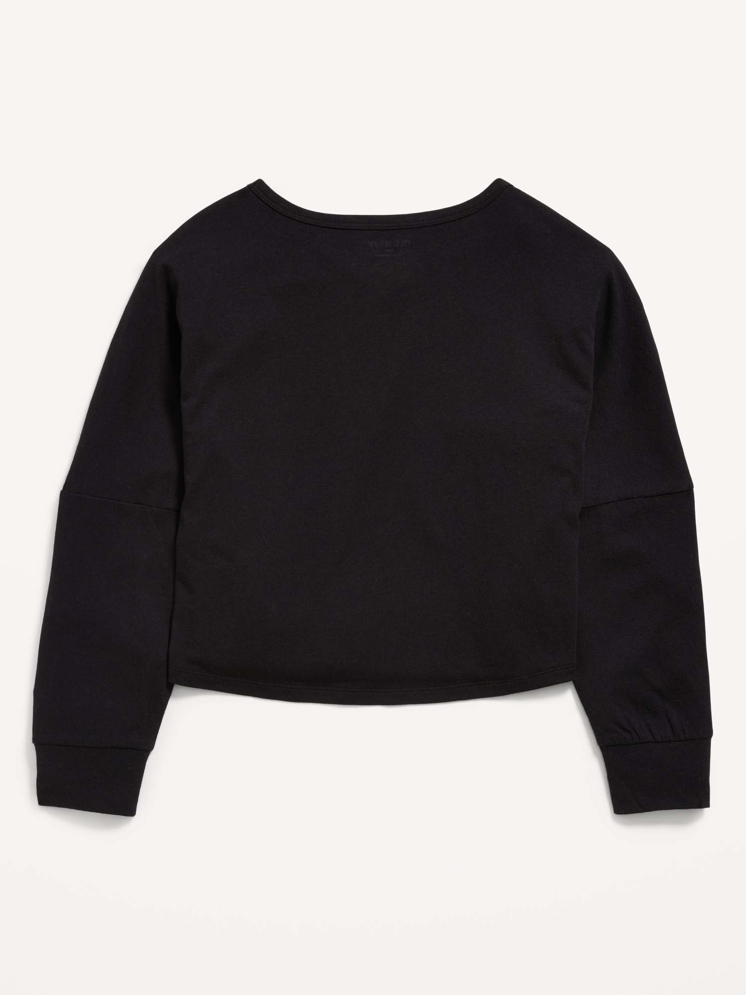 Long-Sleeve Cropped Top for Girls