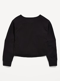 Image number 4 showing, Long-Sleeve Cropped Top for Girls