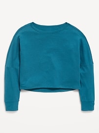 Image number 3 showing, Long-Sleeve Cropped Top for Girls