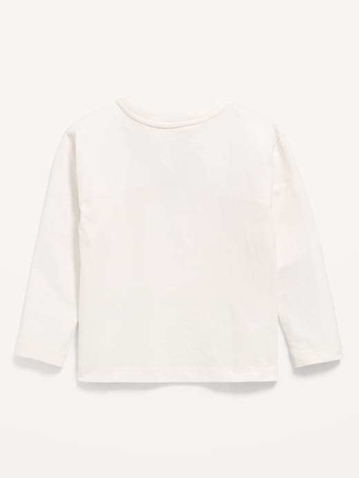 Image number 2 showing, Long-Sleeve Holiday Graphic T-Shirt for Toddler Girls