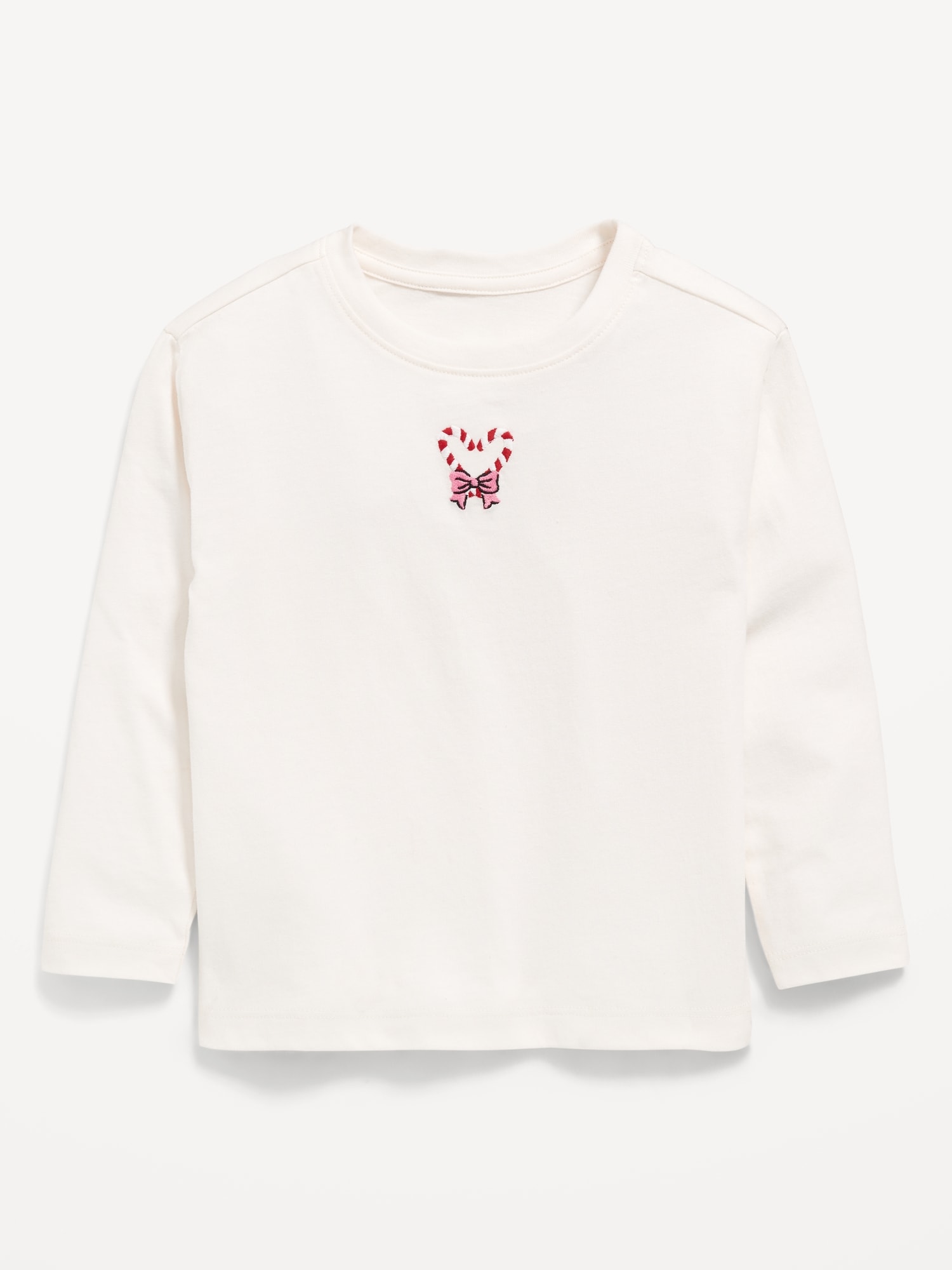Long-Sleeve Holiday Graphic T-Shirt for Toddler Girls