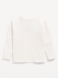 Image number 2 showing, Long-Sleeve Holiday Graphic T-Shirt for Toddler Girls