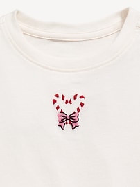 Image number 3 showing, Long-Sleeve Holiday Graphic T-Shirt for Toddler Girls
