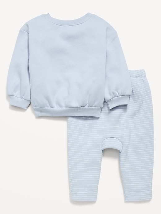 Image number 2 showing, Disney© Crew-Neck Sweatshirt and Sweatpants Set for Baby