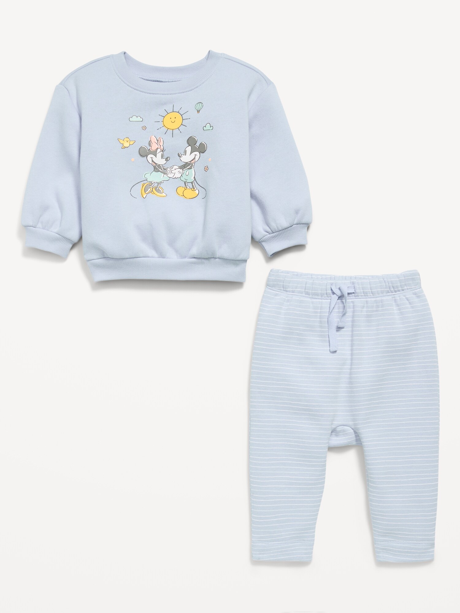 Комплекты Old Navy Disney© Crew-Neck Sweatshirt and Sweatpants Set для малышей, цвет: Mickey And Minnie — фото 3