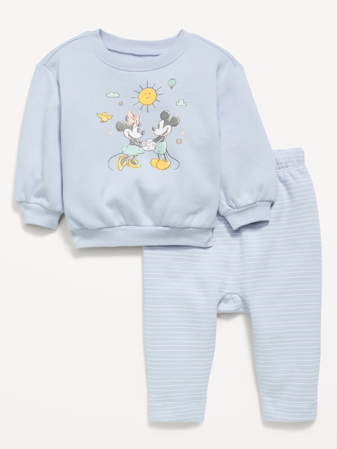 Disney© Crew-Neck Sweatshirt and Sweatpants Set for Baby