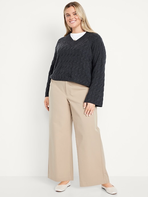 Image number 8 showing, High-Waisted Pixie Super Wide-Leg Pants