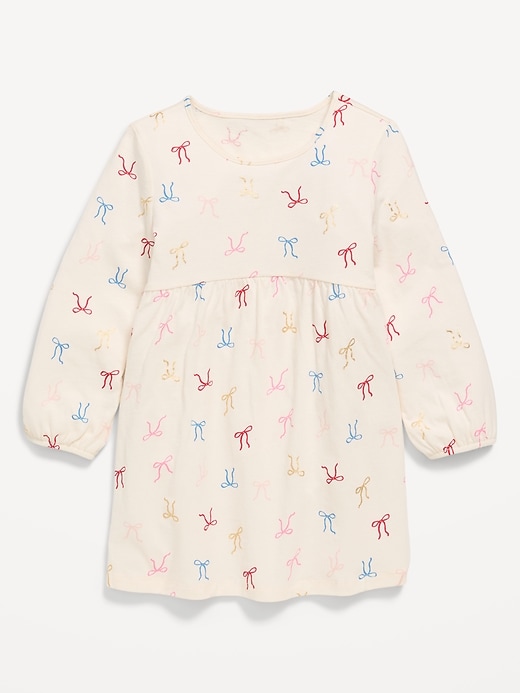 Image number 1 showing, Printed Long-Sleeve Dress for Toddler Girls