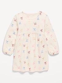 Image number 1 showing, Printed Long-Sleeve Dress for Toddler Girls