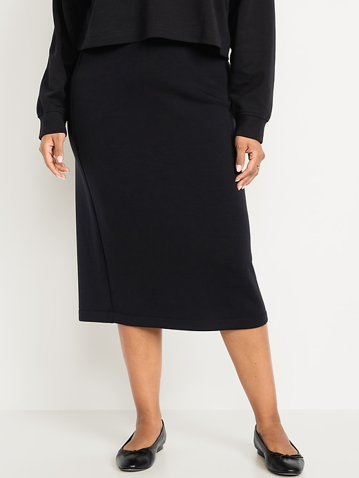 Image number 6 showing, Extra High-Waisted Bounce Fleece Midi Skirt