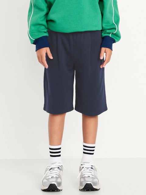 Below Knee Baggy Fleece Shorts for Boys - In The Navy