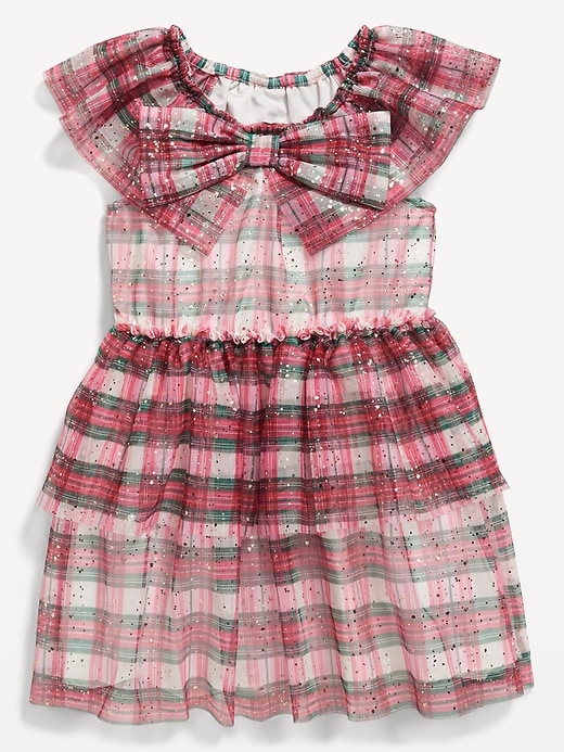 Image number 2 showing, Flutter-Sleeve Tulle Tiered Dress for Toddler Girls
