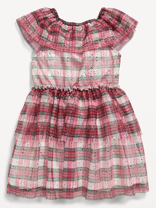 Image number 3 showing, Flutter-Sleeve Tulle Tiered Dress for Toddler Girls