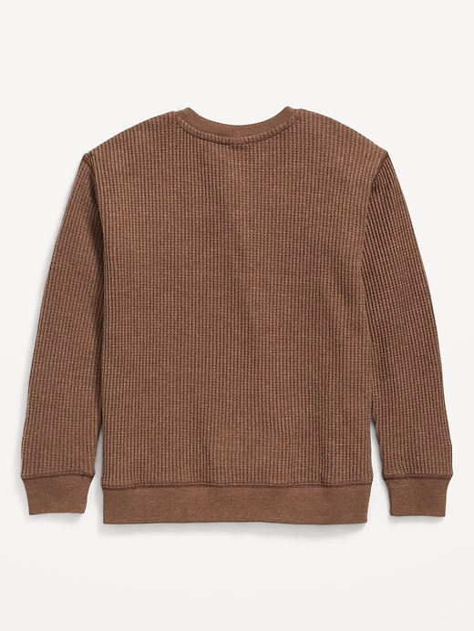 Image number 2 showing, Long-Sleeve Henley Thermal-Knit T-Shirt for Boys