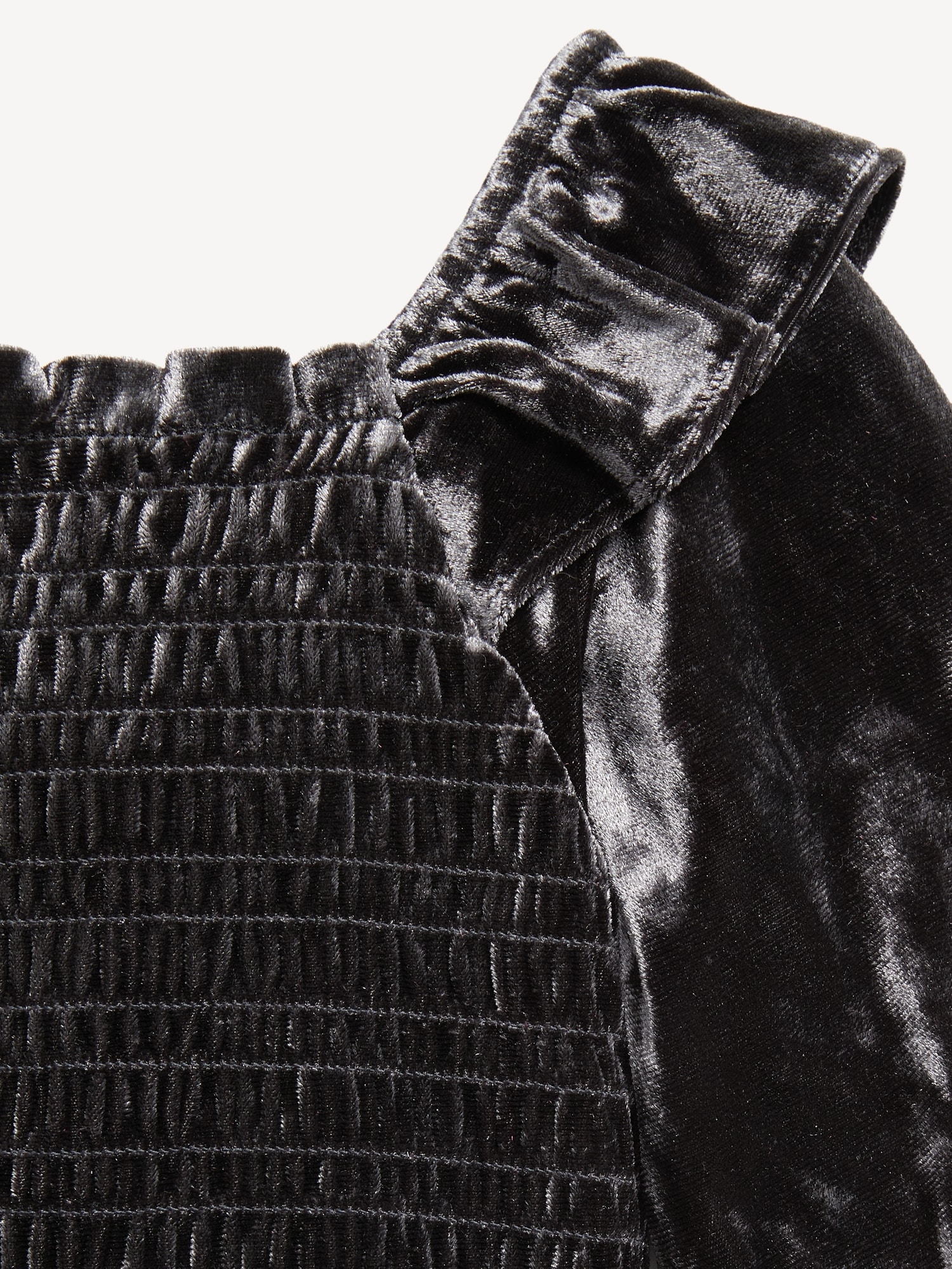 Smocked Velvet Jumpsuit for Toddler Girls