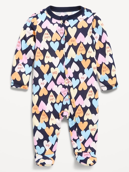 Image number 1 showing, 2-Way-Zip Sleep & Play Footed One-Piece for Baby
